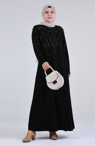 Robe Hijab Noir 4896-01