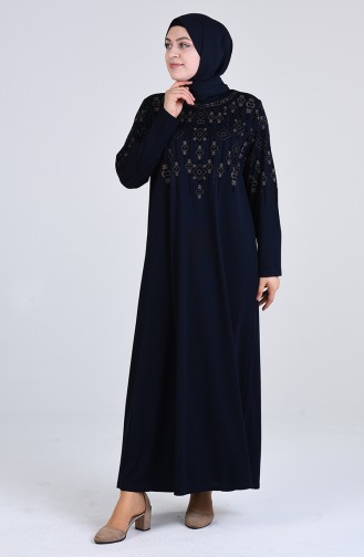 Robe Hijab Bleu Marine 4896-06
