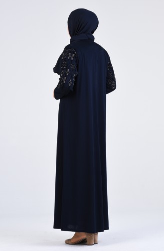Dunkelblau Hijab Kleider 4896-06
