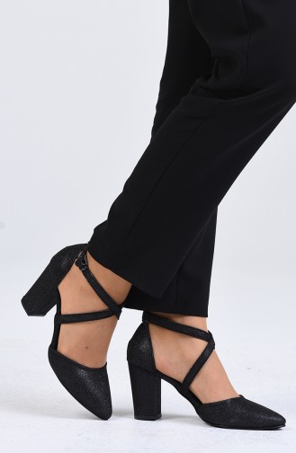 Black High-Heel Shoes 1102-09