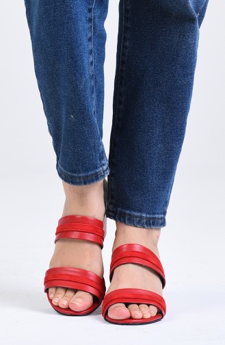 Red Summer Slippers 9105-02