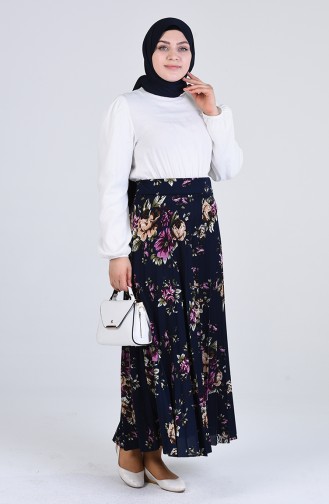 Navy Blue Skirt 2075-04