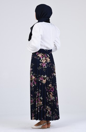 Navy Blue Skirt 2075-04