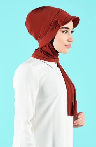 Brick Red Casual Scarf 7019-08