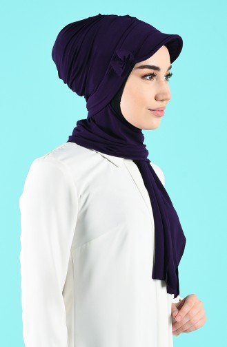 Purple Casual Scarf 7019-07