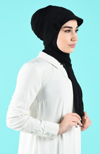 Black Casual Scarf 7019-01