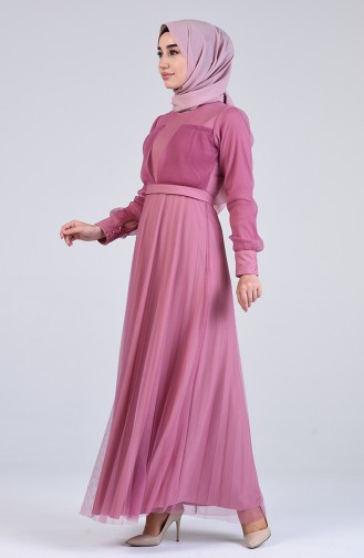 Robe Hijab Rose Pâle 7676-03