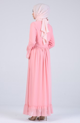 Gathered Dress 7620-01 Powder 7620-01