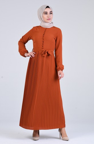 Buttoned Gathered Dress 7624-02 Tile 7624-02