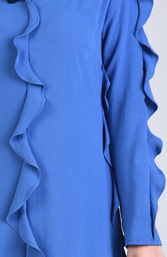 Indigo Hijab-Abendkleider 7667-02