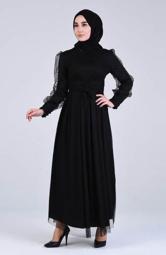 Black İslamitische Jurk 7675-01