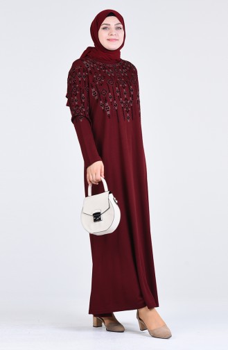 Robe Hijab Bordeaux 4896-04