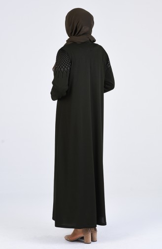 Khaki Hijab Kleider 4900-01