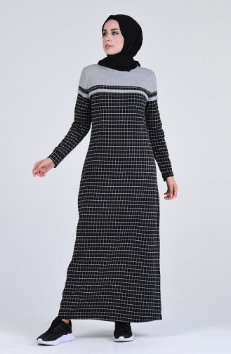 Black İslamitische Jurk 2600-02