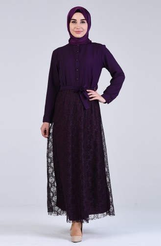 Purple İslamitische Jurk 3041-01