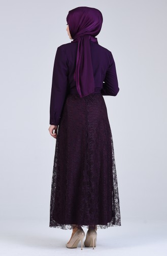Robe Hijab Pourpre 3041-01