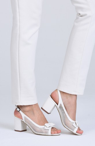 Chaussures a Talons Blanc 9050-02