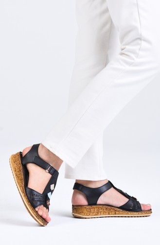 Black Summer Sandals 0207-01