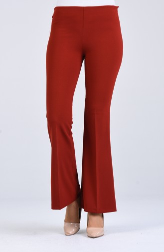 Pantalon Couleur brique 4086-12