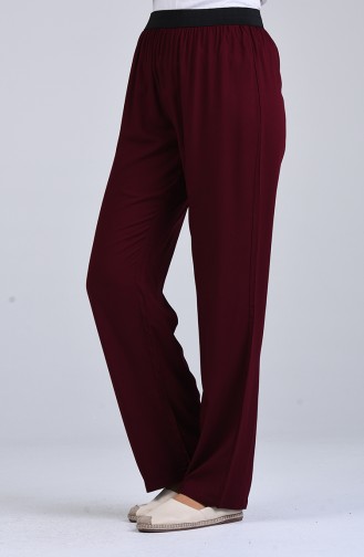 Dark Claret Red Pants 6434-07