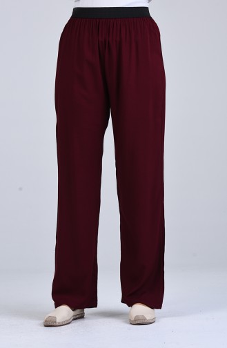 Dark Claret Red Pants 6434-07