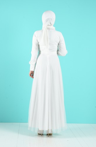 Naturfarbe Hijab Kleider 7676-04