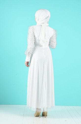 Robe Hijab Ecru 7675-03
