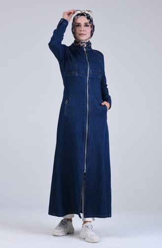 Navy Blue Abaya 9291-01