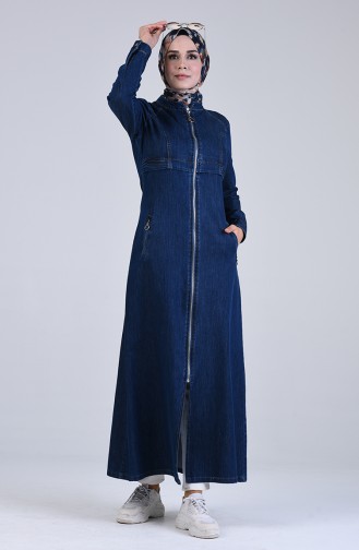 Navy Blue Abaya 9291-01