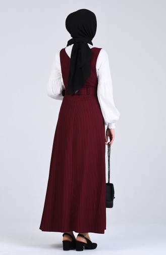 Belted Gilet Dress 2002-06 Burgundy 2002-06