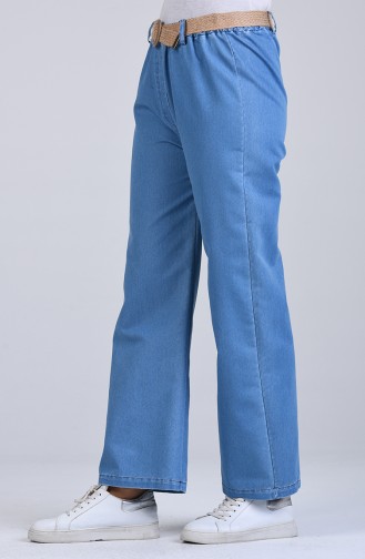 Belted Jeans 1504-01 Denim Blue 1504-01