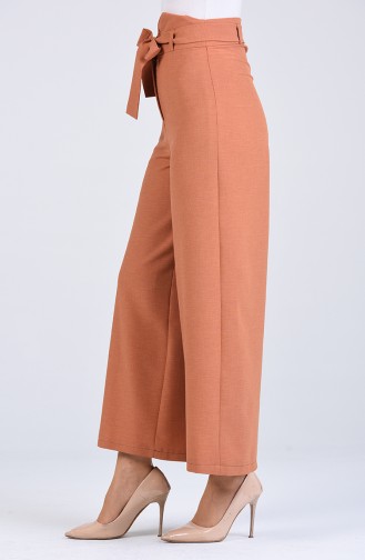 Belted wide-leg Trousers 0510-05 Dark Salmon 0510-05