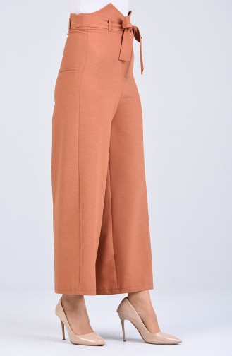 Belted wide-leg Trousers 0510-05 Dark Salmon 0510-05