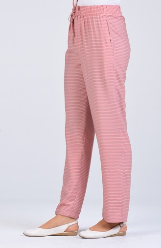 Aerobin Fabric Striped Trousers 0161-04 Powder 0161-04