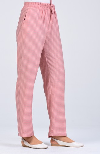 Aerobin Fabric Striped Trousers 0161-04 Powder 0161-04