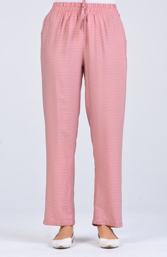 Aerobin Fabric Striped Trousers 0161-04 Powder 0161-04