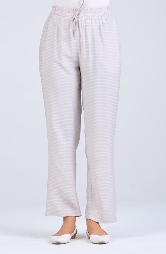 Aerobin Fabric Striped Trousers 0161-06 Beige 0161-06