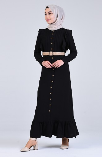 Robe Hijab Noir 5017-08