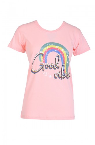 Kız Pijama Takım 14001 Somon