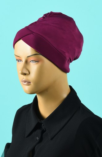 Dunkel-Fuchsia Schwimmmütze Bonnet 1014-07