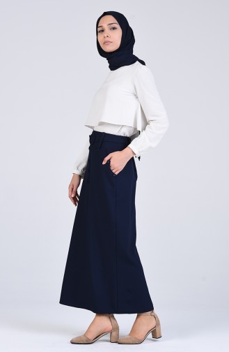 Navy Blue Skirt 0103-03