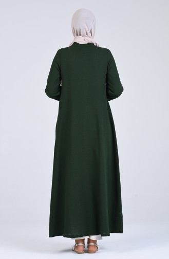 Grün Abayas 12204-04