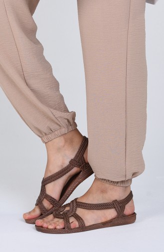 Brown Summer Sandals 02-04