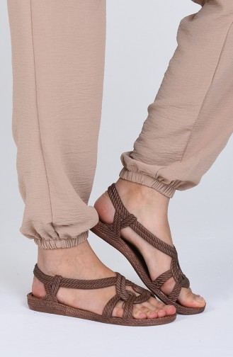 Brown Summer Sandals 02-04