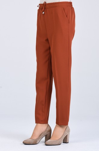 Pantalon Couleur brique 4088A-01