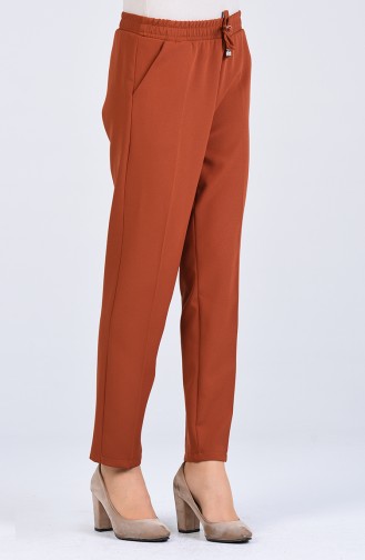 Pantalon Couleur brique 4088A-01