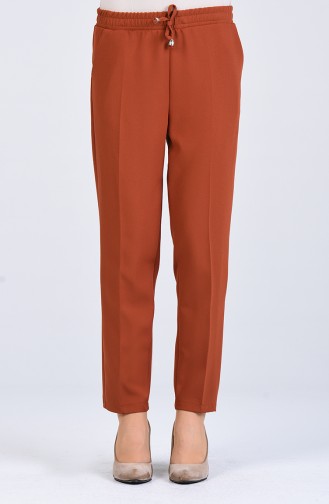 Pantalon Couleur brique 4088A-01