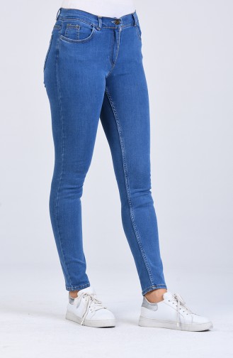 Skinny Jeans with Pockets 0661-01 Denim Blue 0661-01