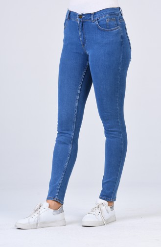 Skinny Jeans with Pockets 0661-01 Denim Blue 0661-01