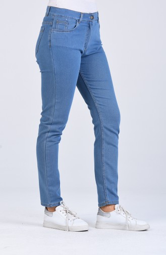 Skinny Jeans with Pockets 0662-01 Denim Blue 0662-01
